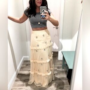 SMYM Theadora Maxi Star Sequin Maxi skirt